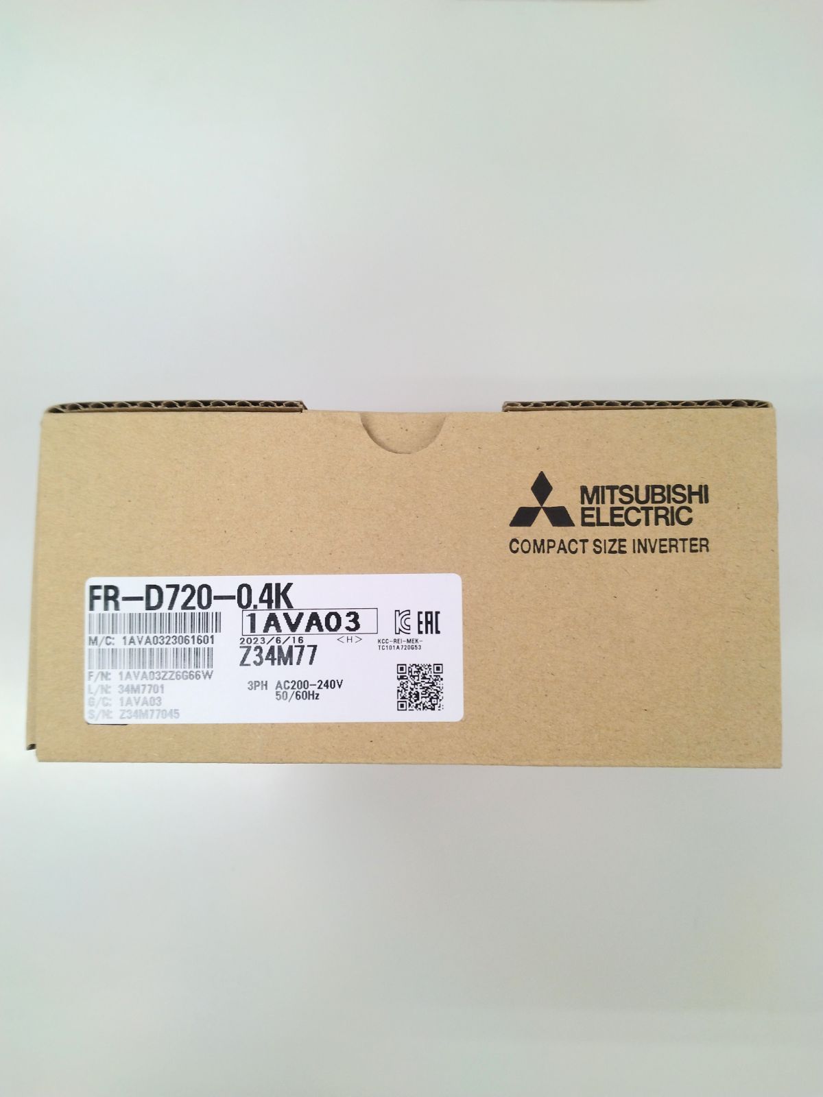 正規代理店購入 三菱電機 インバータ FR-D720-0.4K ワコーシステムコントロール メルカリ