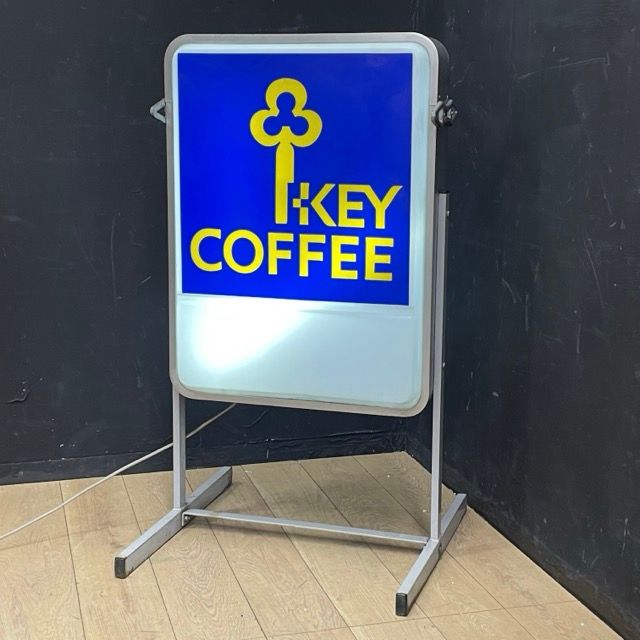 電光看板【中古】動作保証 KEY COFFEE 自立看板 電飾看板 キーコーヒー 喫茶店 カフェ 約54×54.5×100cm 珈琲店/59541 -  メルカリ