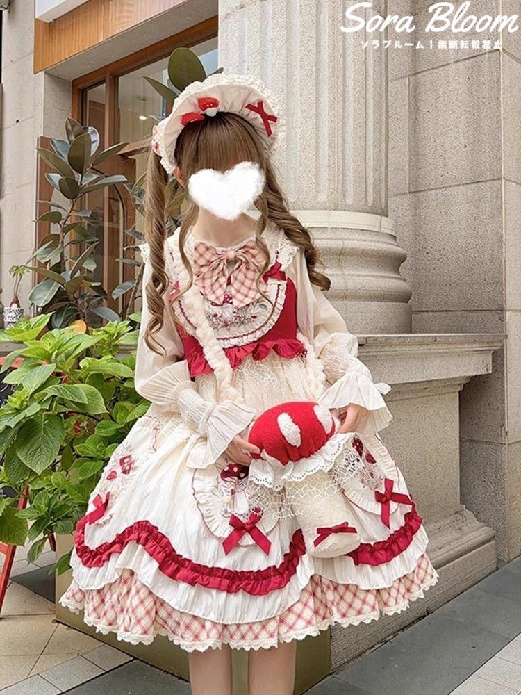 新品・未使用ドレス かわいい lolita オリジナル 洋服 ロリータ  