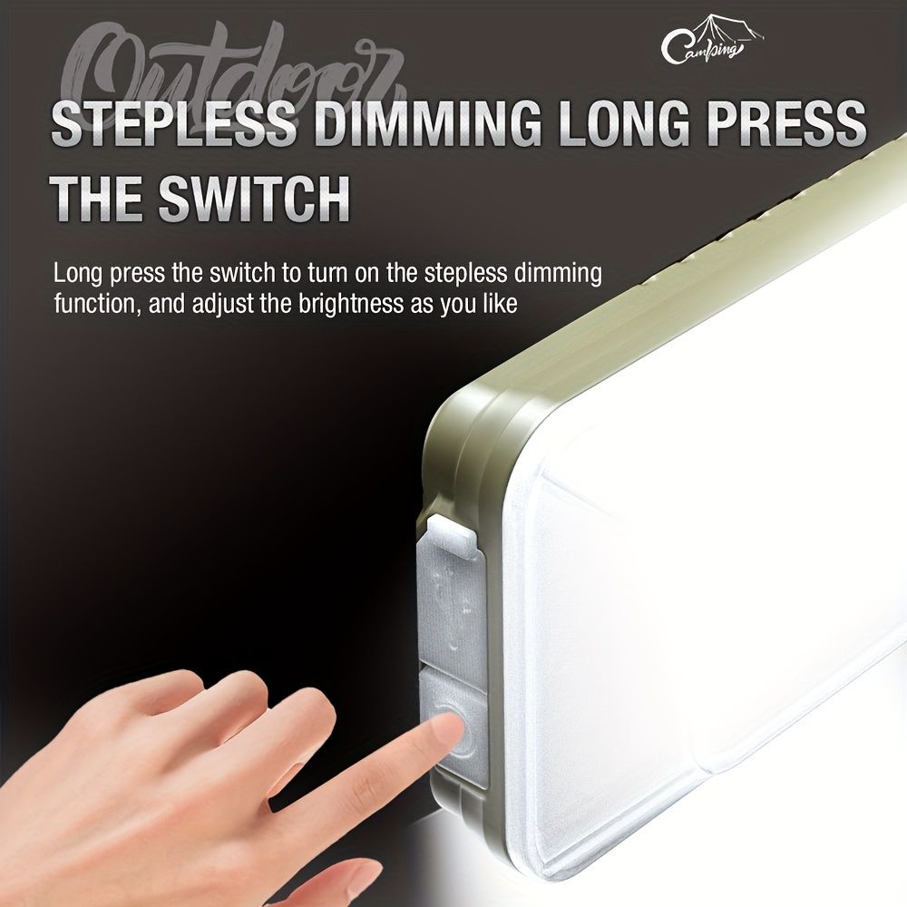 超高輝度10,000mAh USB充電式キャンプライト - 防水 フック＆磁石