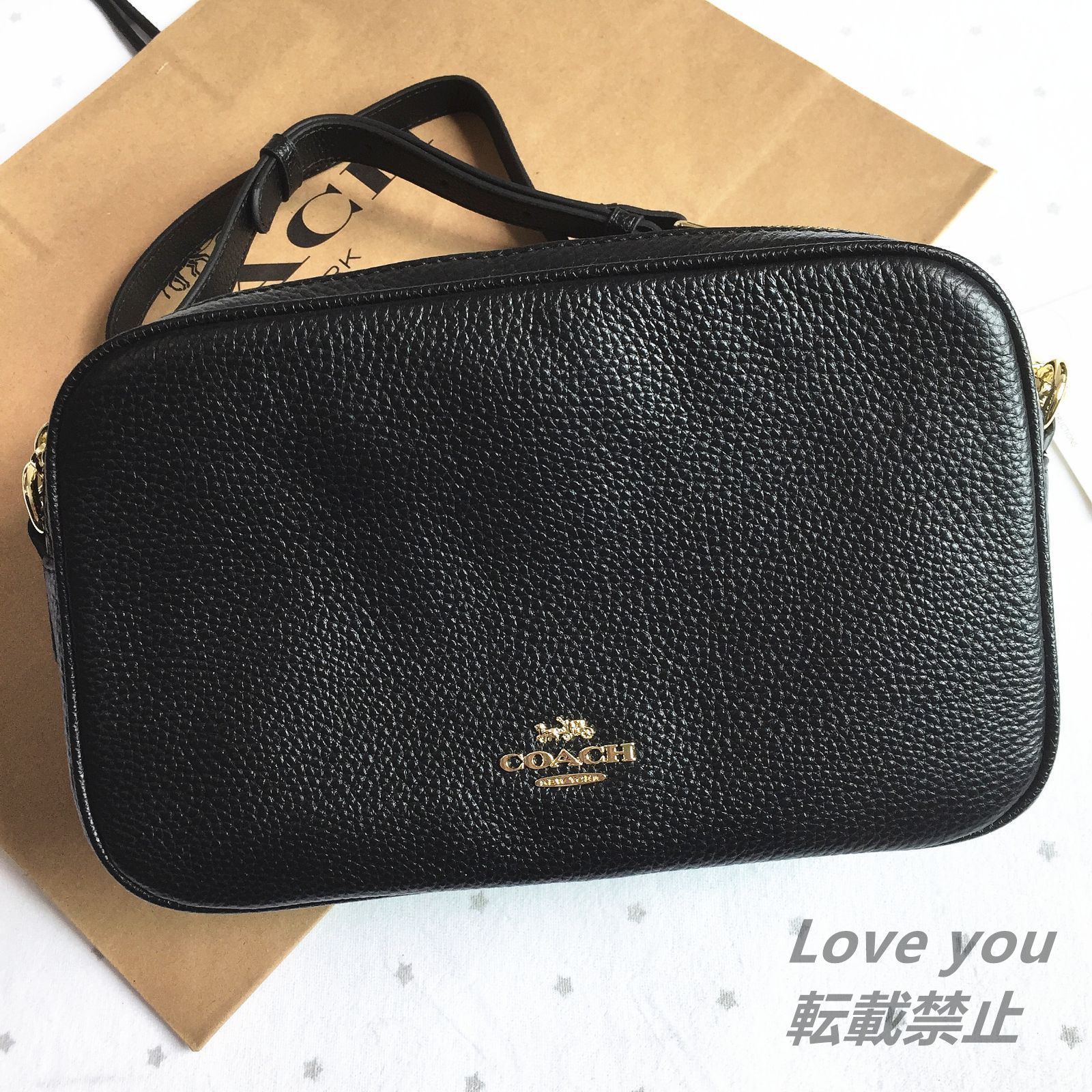 COACH コーチバッグ F39856 ブラック ダブルジップ ショルダーバッグ レディースバッグ クロスボディー アウトレット品 新品未使用 -  メルカリ