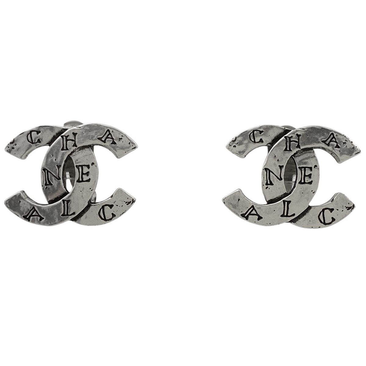 シャネル CHANEL ココマーク イヤリング CC イヤリング シルバーメッキ シルバー レディース