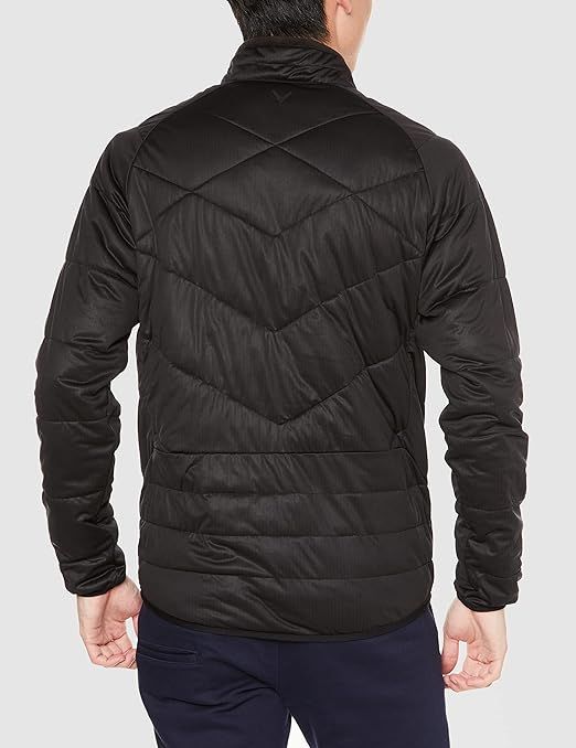 キャロウェイ メンズ 中綿 フルジップブルゾン スターストレッチ 高ストレッチ 撥水性 防風性 透湿性 アウター ゴルフ C22215105 1010_ブラック