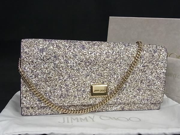 JIMMY CHOO ジミーチュウ グリッター ショルダーバッグ 肩掛けかばん レディース マルチ FI8973