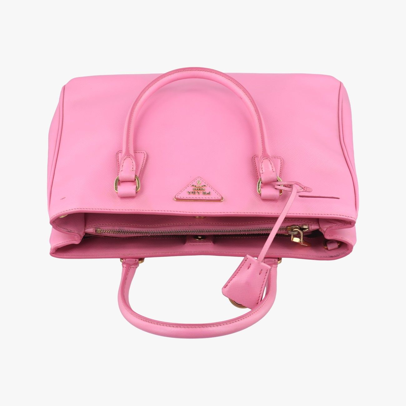 プラダPradaガレリアピンクサフィアーノレザーBN187425