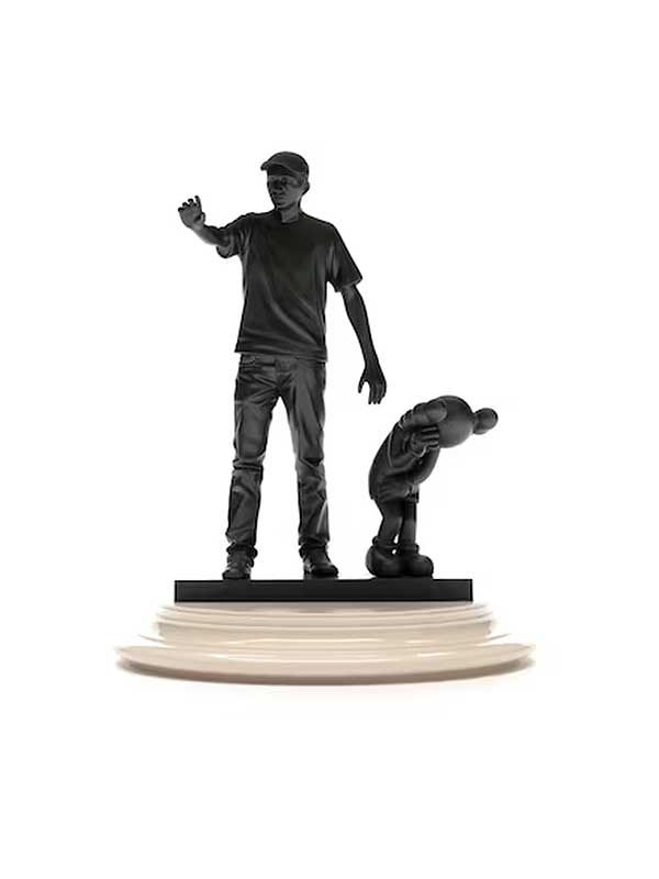 Original Fake オリジナルフェイク KAWS PARTNERS Vinyl Figure フィギュア ブラック