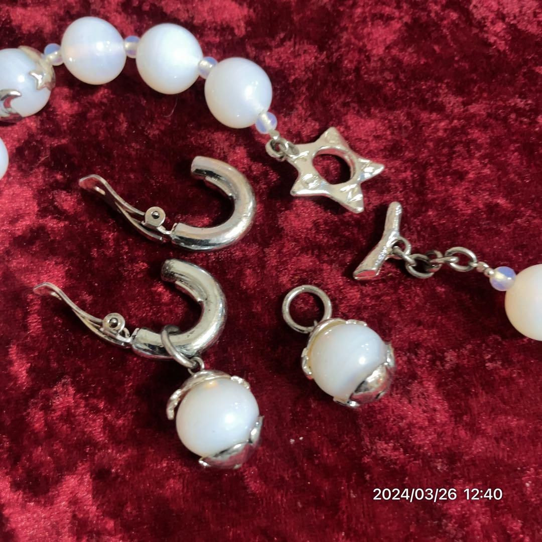 美品 vintage KENZOケンゾー 星 月 イヤリング ネックレスセット 