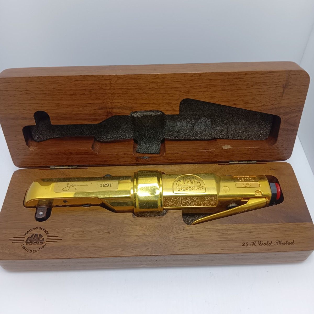 MAC TOOLS マック エアラチェット MAC TOOLS ♥品 S ケース付 常圧 1997年製24Kメッキ レーシングシリーズ AR777A