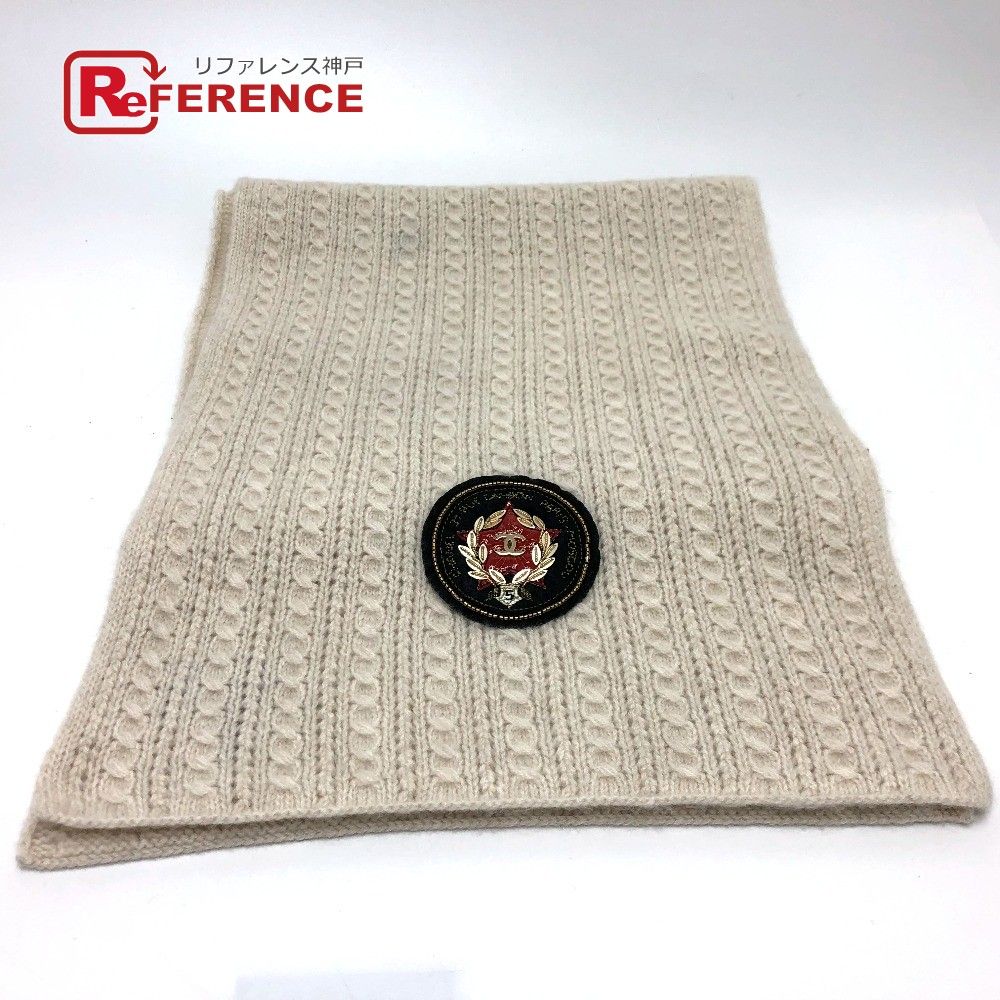 シャネル ココマーク マフラー カシミヤ ベージュ - メルカリ