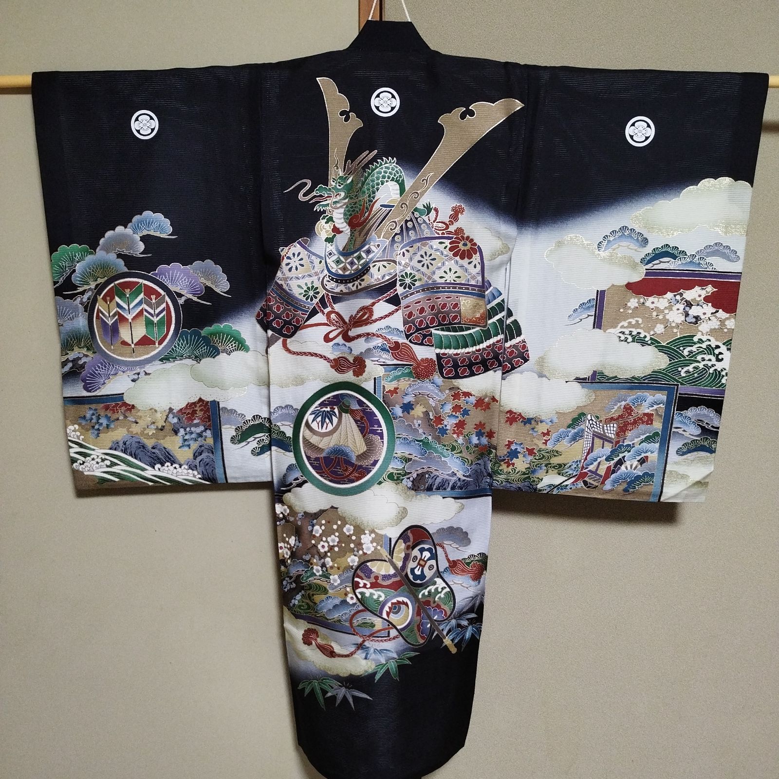 正絹 夏用絽お宮参りお初着物