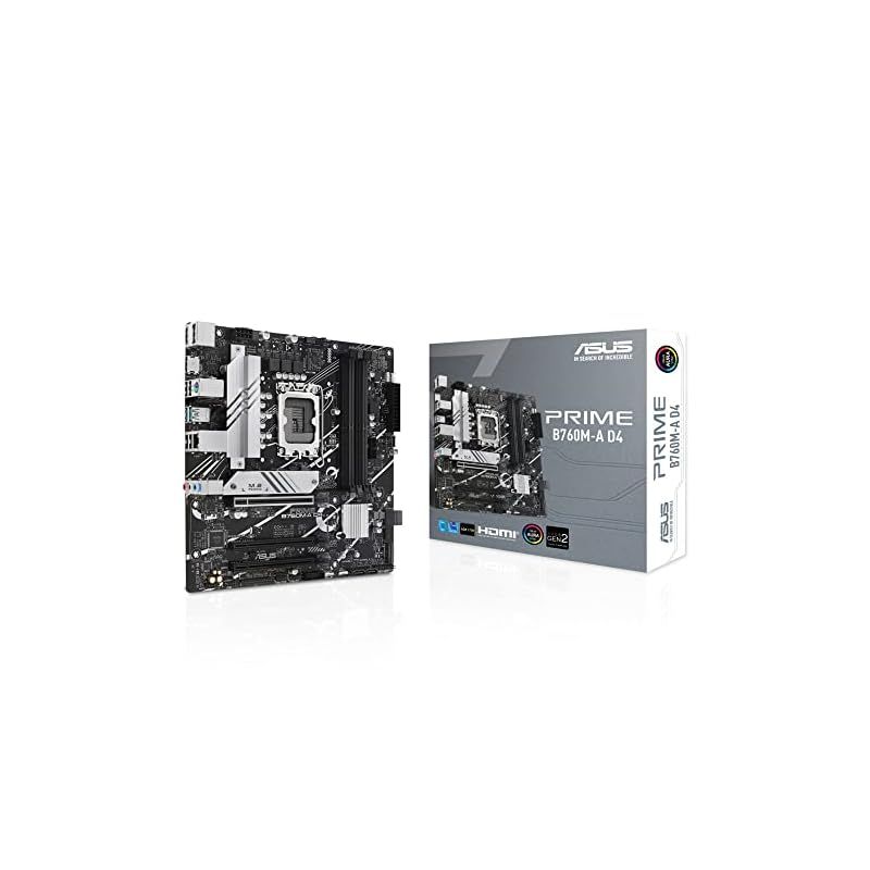 ASUS PRIME B760M-A D4 intel 第14 13 12世代 CPU対応 LGA1700 B760 搭載 DDR4 mATX マザーボード| 正規代理店品 0