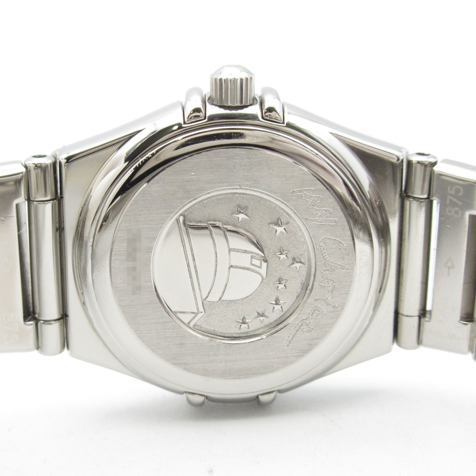 オメガOMEGA コンステレーションミニ 12Pダイヤ ピンクシェル