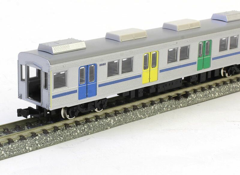 東急8500系（青帯・ドア装飾編成）増結用中間車4両セット（動力