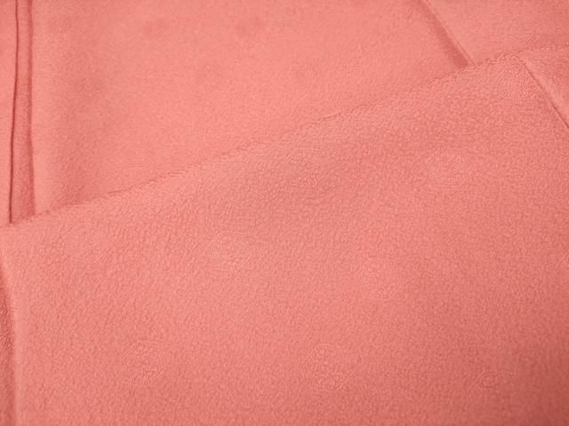 平和屋着物□上質な色無地 作家物 甚三紅色 正絹 逸品 AAAZ2862mf