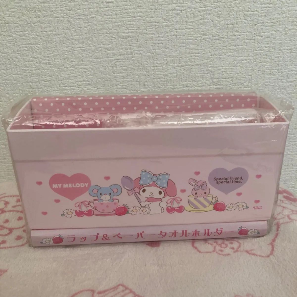 【新品未使用未開封】マイメロ ラップ＆ペーパータオルホルダー サンリオ 新品未使用 マイメロディ ラップ＆ペーパータオルホルダー