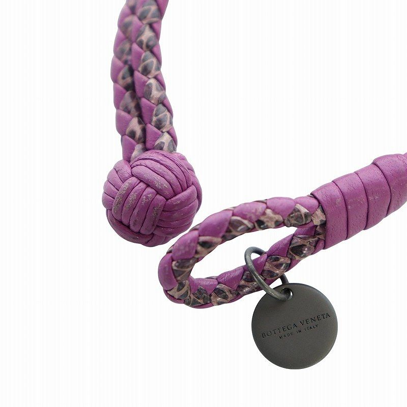 BOTTEGA VENETA ブレスレット バングル イントレチャート パープル ボッテガヴェネタ BOTTEGA VENETA ブレスレット アクセサリー