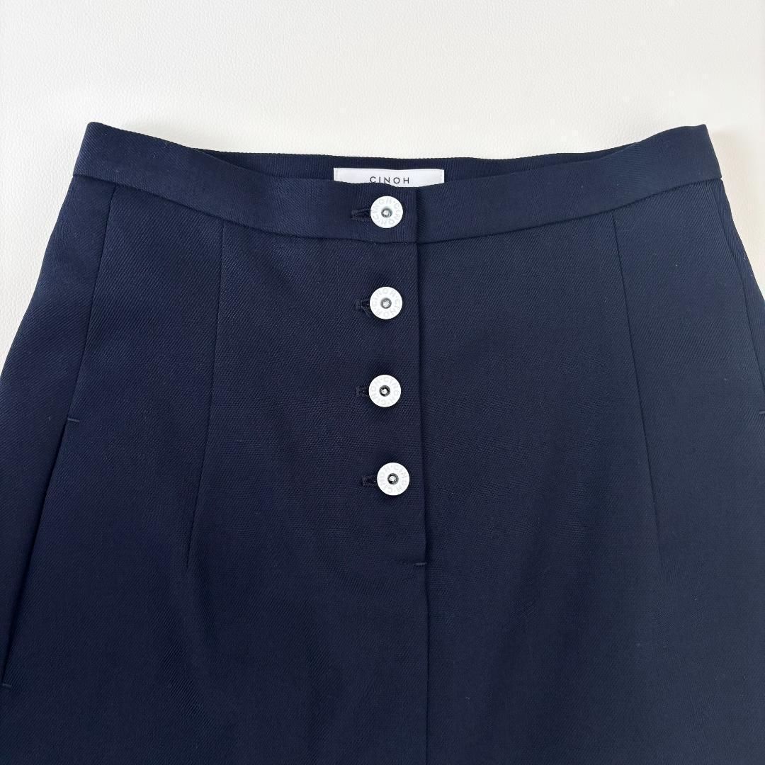 美品 Deuxieme Classe CINOH チノ バックプリーツスカート ドッキング