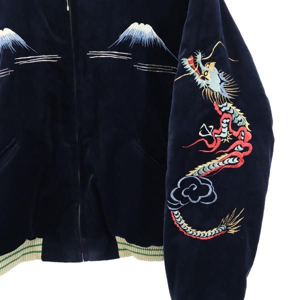 東洋エンタープライズ　スカジャン　ベロア生地　刺繍 東洋エンタープライズ スカジャン ベロア生地 刺繍 - メルカリ