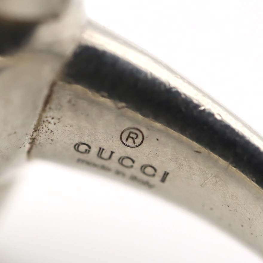 GUCCI グッチ リング ホースビット ハート 10.5号 シルバー 925 約8.7g 