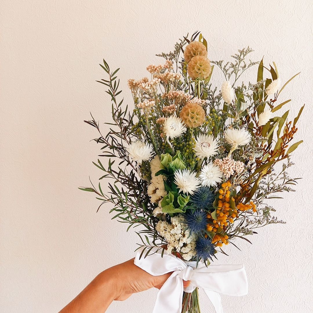 153 ドライフラワー ブーケ ブートニア スワッグ ウェディング 前撮り  
