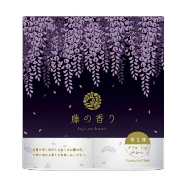 まとめ 四国特紙 トイレットペーパー 藤の香りダブル 芯あり 30m 1セット 48ロール 4ロール×12パック ×3セット