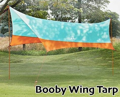 中古】チャムス（CHUMS）ブービーウイングタープ Booby Wing Tarp オレンジ タープ キャンプ アウトドア - メルカリ