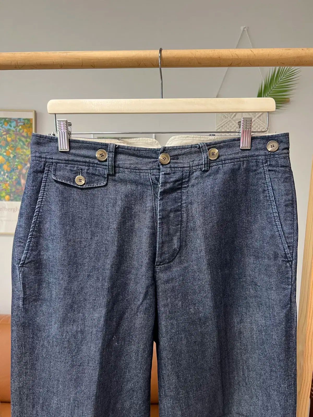 極美品】RRL ダメージ加工 ピケ チノパンツ 月桂樹ボタン 29×30