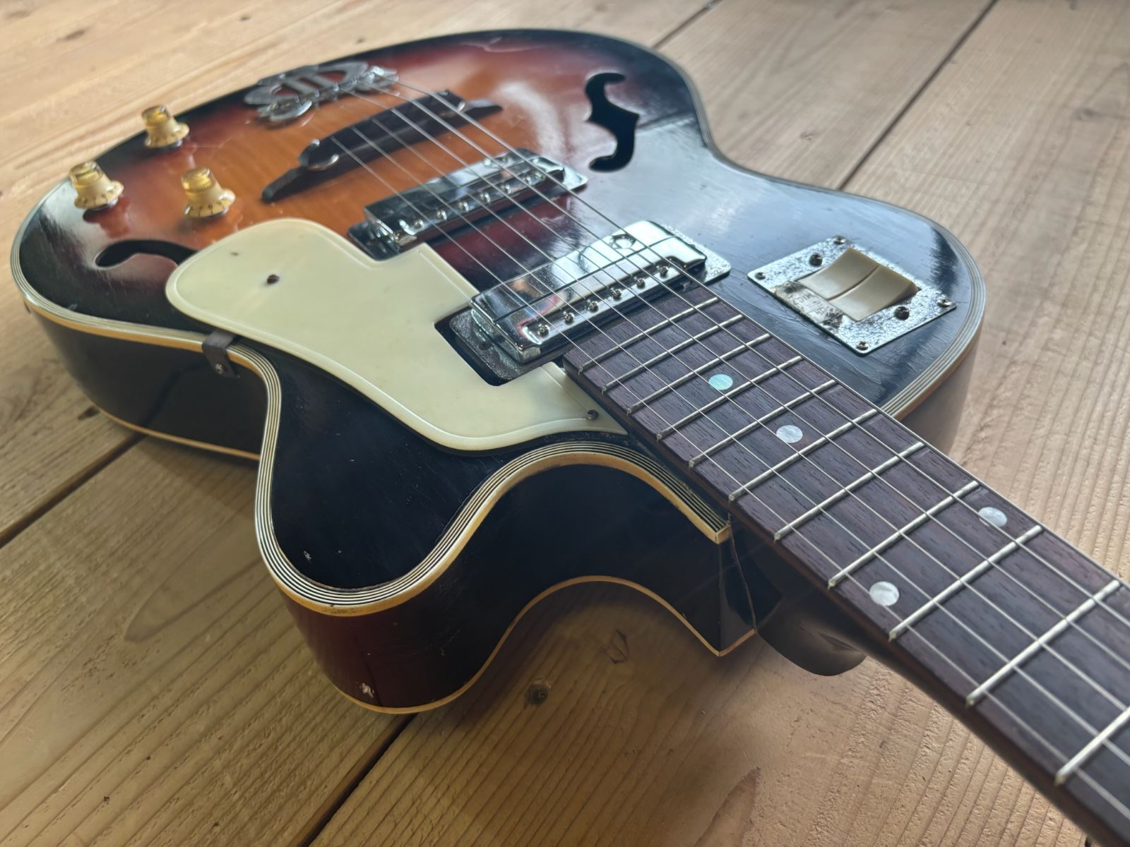 Demian フルアコタイプギター Fujigenフジゲン 小さめボディ 日本製