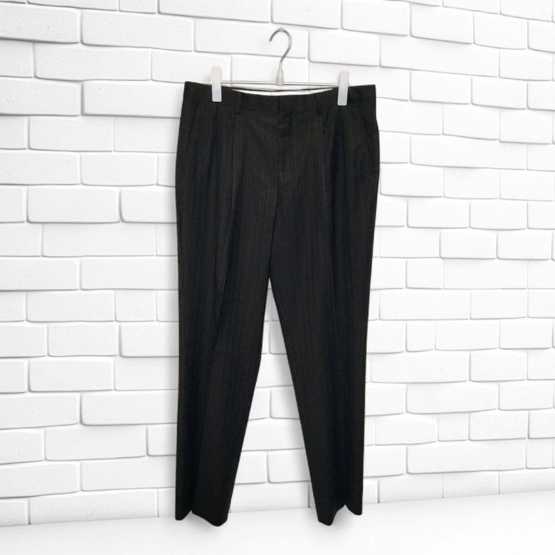 D’URBAN Loro Piana生地使用 ウール100％ セットアップスーツ Mサイズ相当 2Bジャケット＆パンツ ブラック KANDAIZUMI_COM