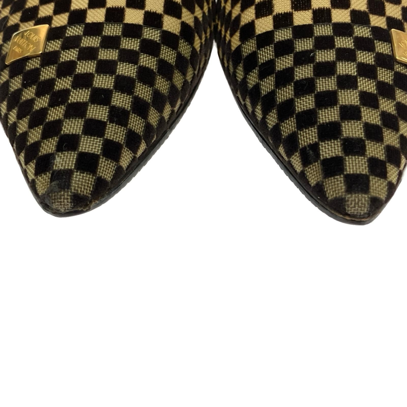 LOUIS VUITTON ルイヴィトン パンプス ダミエメッシュ 36 23.0cm