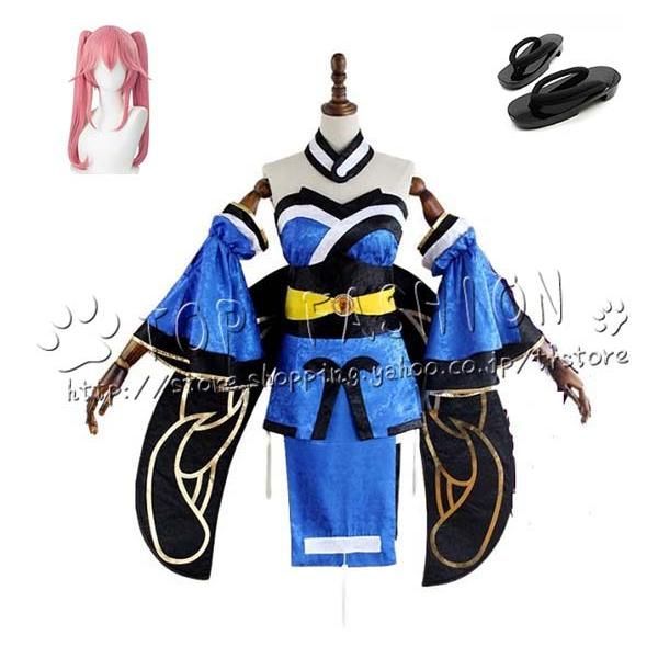 Fate Grand Order 玉藻の前 ウィッグ 靴 追加可 コスプレ衣装 演出服 クリスマス ハロウィン 文化祭A1015