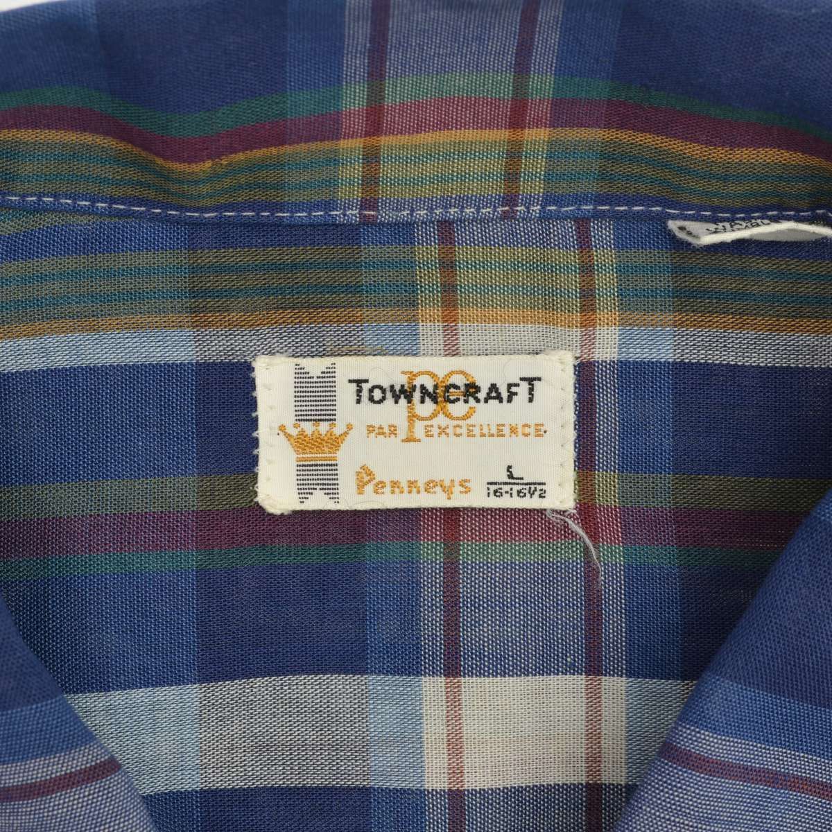 TOWNCRAFT】60s～ オープンカラーチェック長袖シャツ - メルカリ