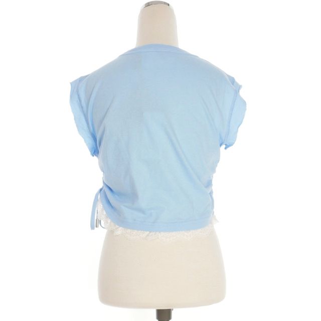 ディースクエアード 23 AW Mini Fit Tee ノースリーブ プリント Tシャツ カットソー S ライトブルー 水色 正規