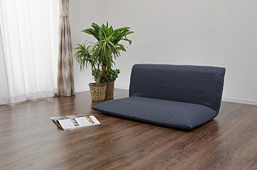 デニム調インディゴブルー 背リクライニング