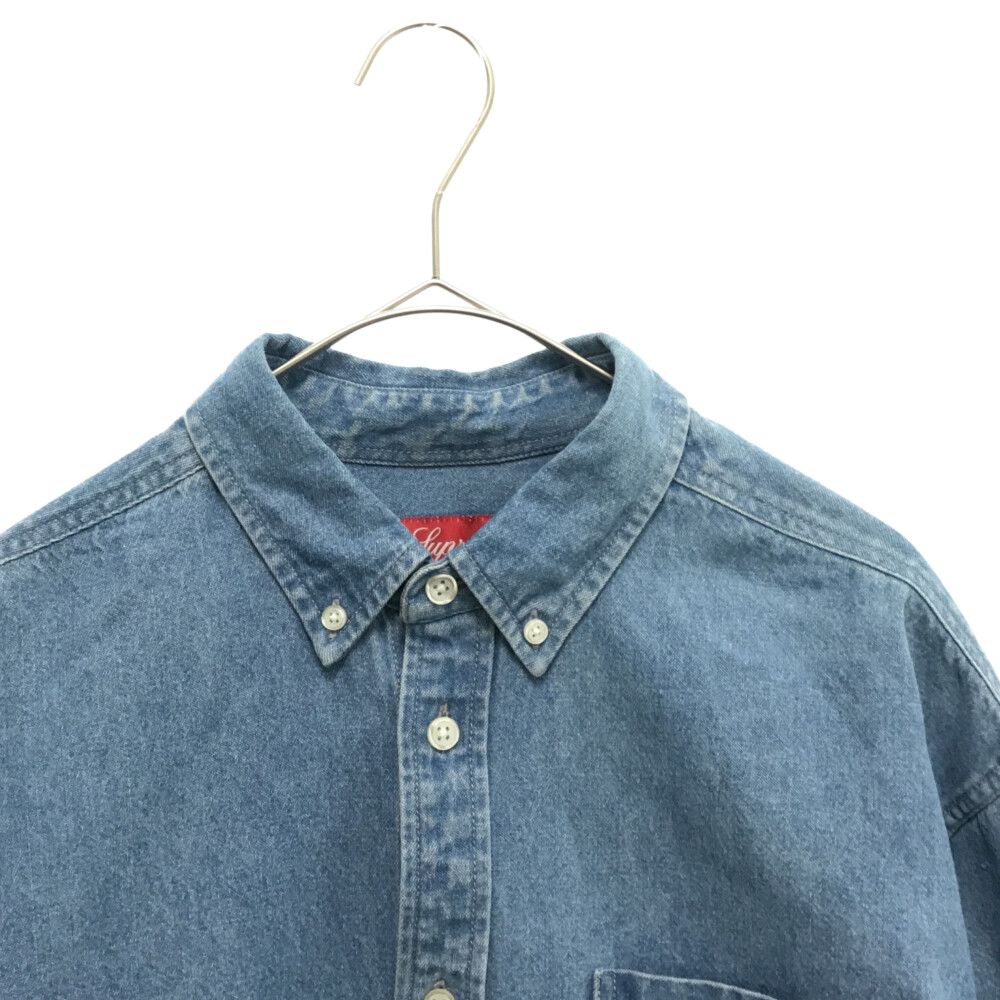 SUPREME (シュプリーム) 21AW Applique Denim Shirt ロゴアップリケ