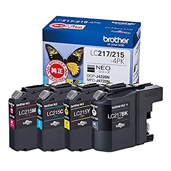 新作入荷，大人気 【中古】brother純正インクカートリッジ4色パック(大容量) LC217/215-4PK 対応型番:DCP-J4225N、DCP-J4220N、MFC-J4725N、MFC-J4720N 他 インクカートリッジ・詰め替えインク