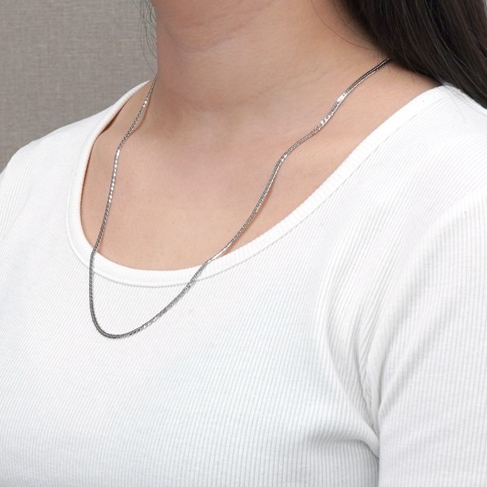 喜平 ネックレス プラチナ Pt1000 ダブル 6面 60cm 12g 造幣局検定