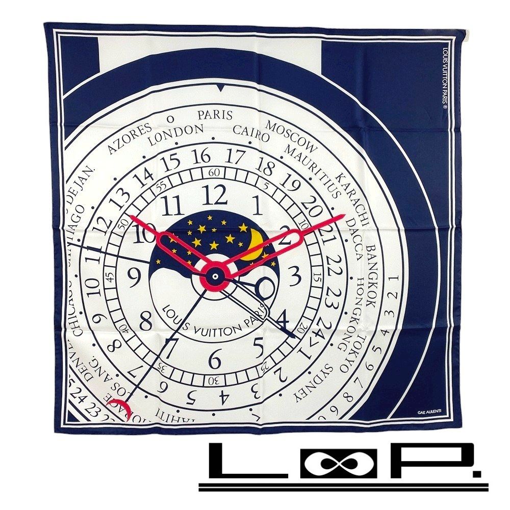 □新同□ ルイヴィトン スカーフ モントレ ガエ アウレンティ 1988