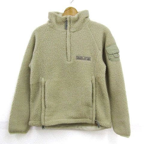 パーリーゲイツ フリースブルゾン ジャケット ブランド アウター レディース 1月1日サイズ ベージュ系 PEARLY GATES