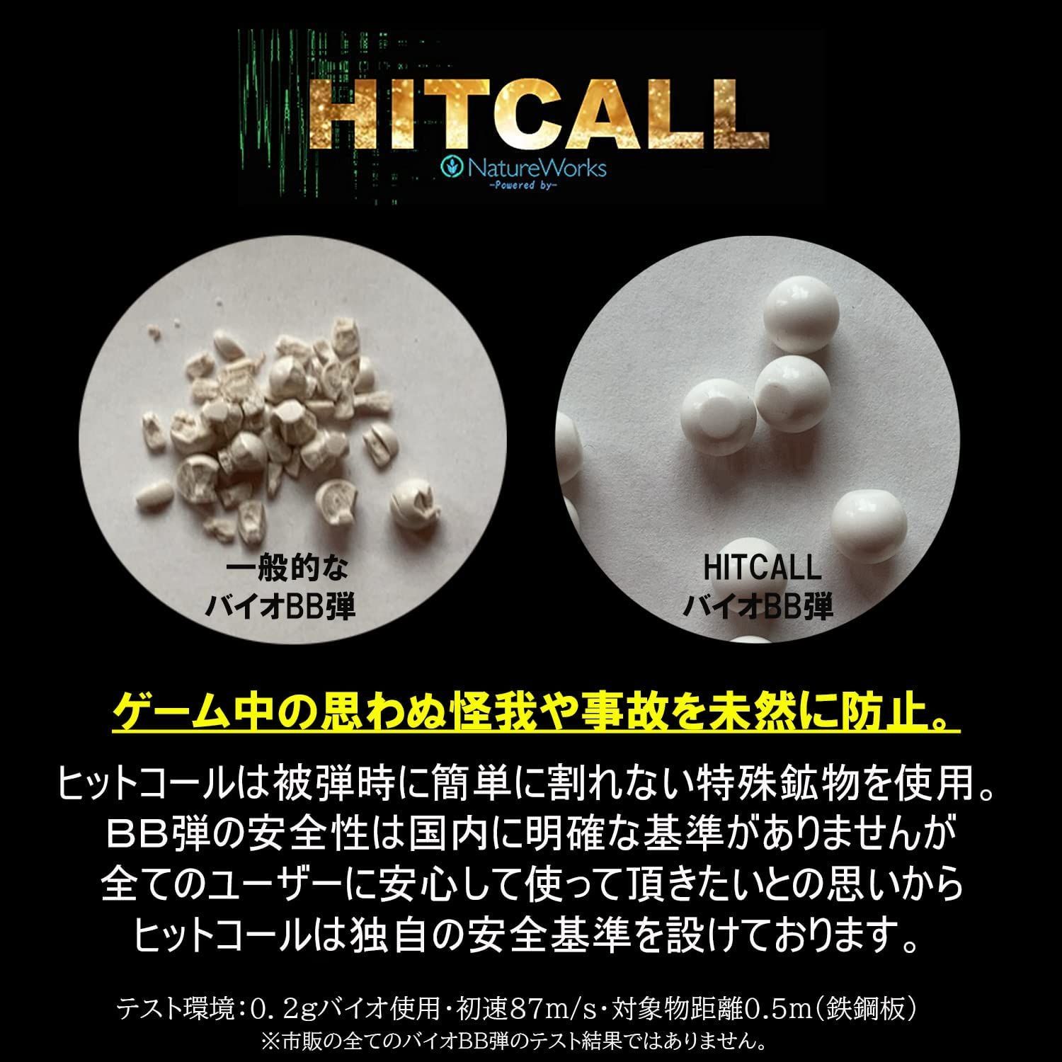 3袋セット】HITCALL ヒットコール NaturalMaterialsBB弾 0.25g 3000発 高精度 精密 バイオBB弾/生分解性表記無しパッケージ  - メルカリ