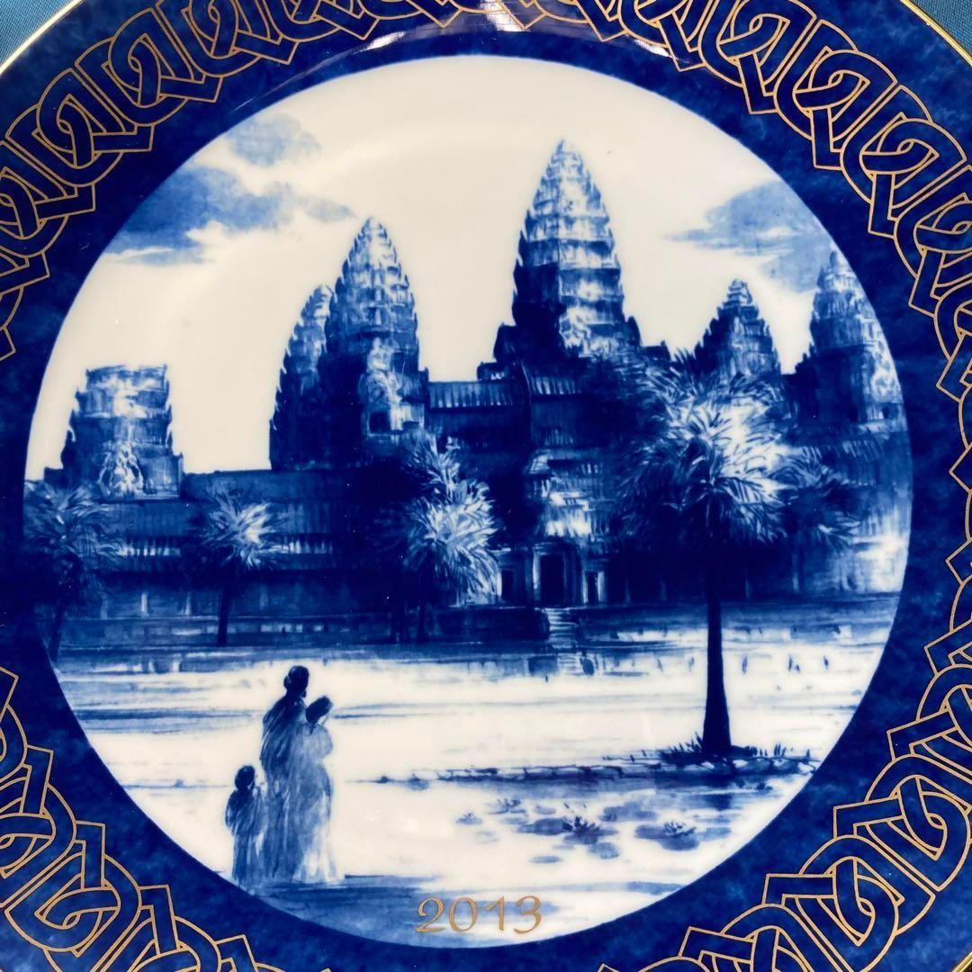 ☆洋3 マイセン2013年イヤープレート「アンコール・ワット」共箱　26.8㎝ ☆洋3 マイセン2013年イヤープレート「アンコール・ワット」共箱 26.8