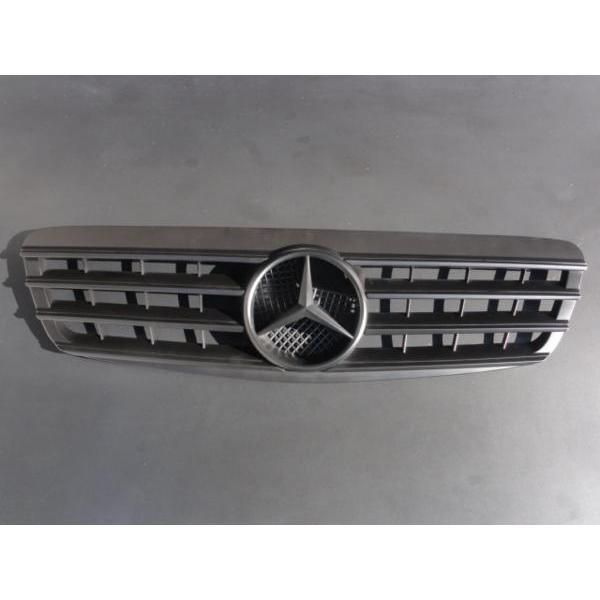 ベンツ SLルックグリル W220 S500 前期 マットブラック b1036