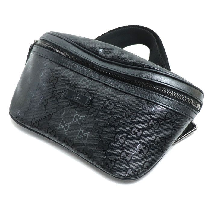 GUCCI グッチ GGインプリメ ウエストバッグ ブラック 233269 ボディバッグ メンズ