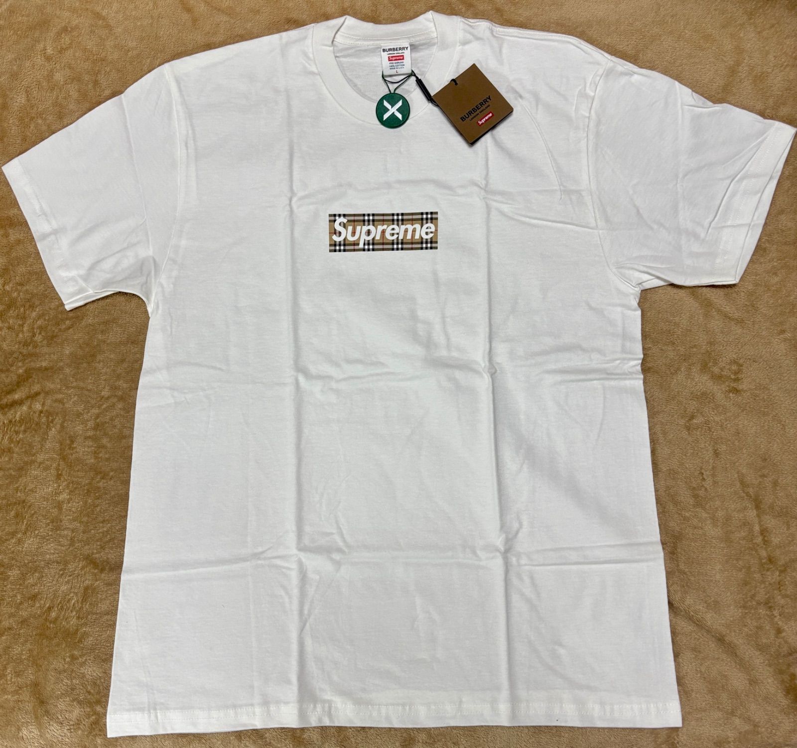 Supreme / Burberry Box Logo Tee 