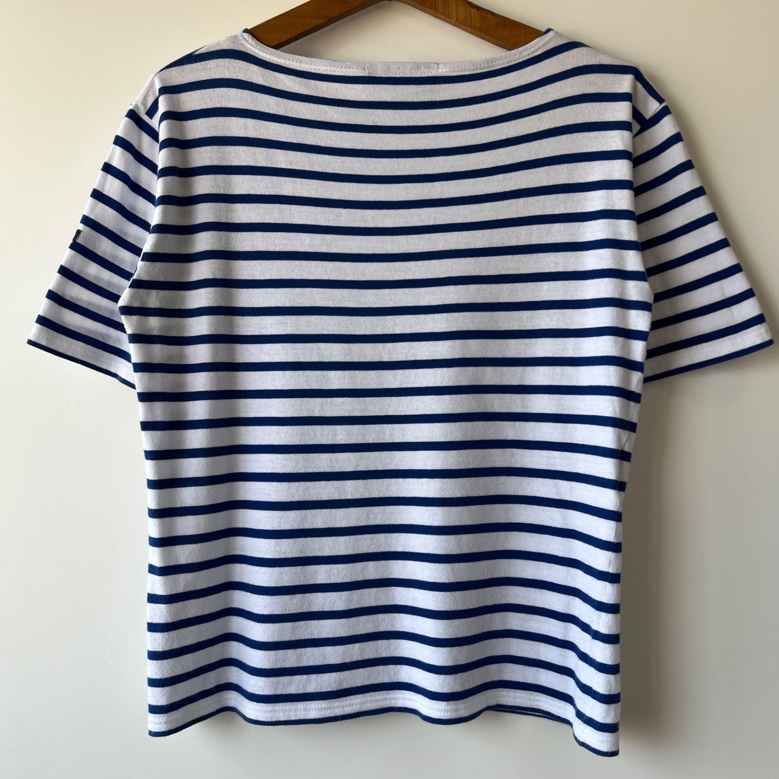 SAINT JAMES morlaix short sleeve white / blue T3 - メルカリ
