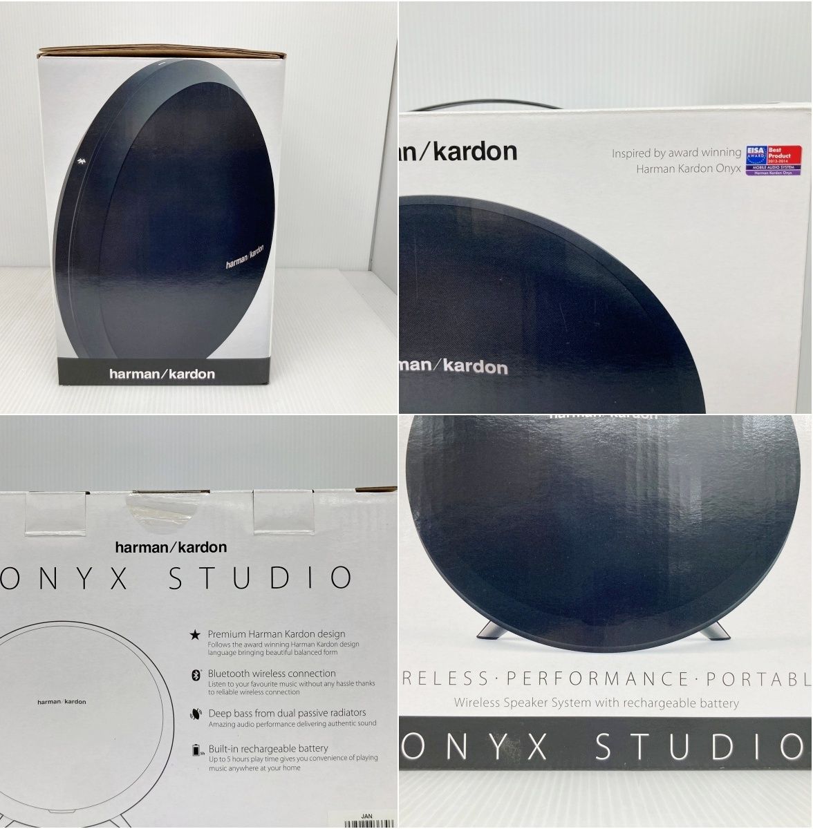 未使用 harman kardon ハーマンカードン ONYX STUDIO ZGP468 WIRELESS・PERFORMANCE・PORTABLE  スピーカー□ - メルカリ