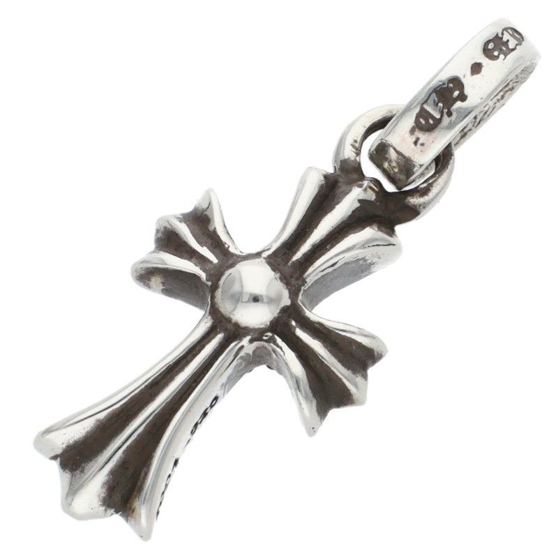  クロムハーツ CRS BBYFAT P SAP ベイビーファット PAVEピンクサファイア チャーム シルバーネックレストップ メンズ ネックレス アクセサリー