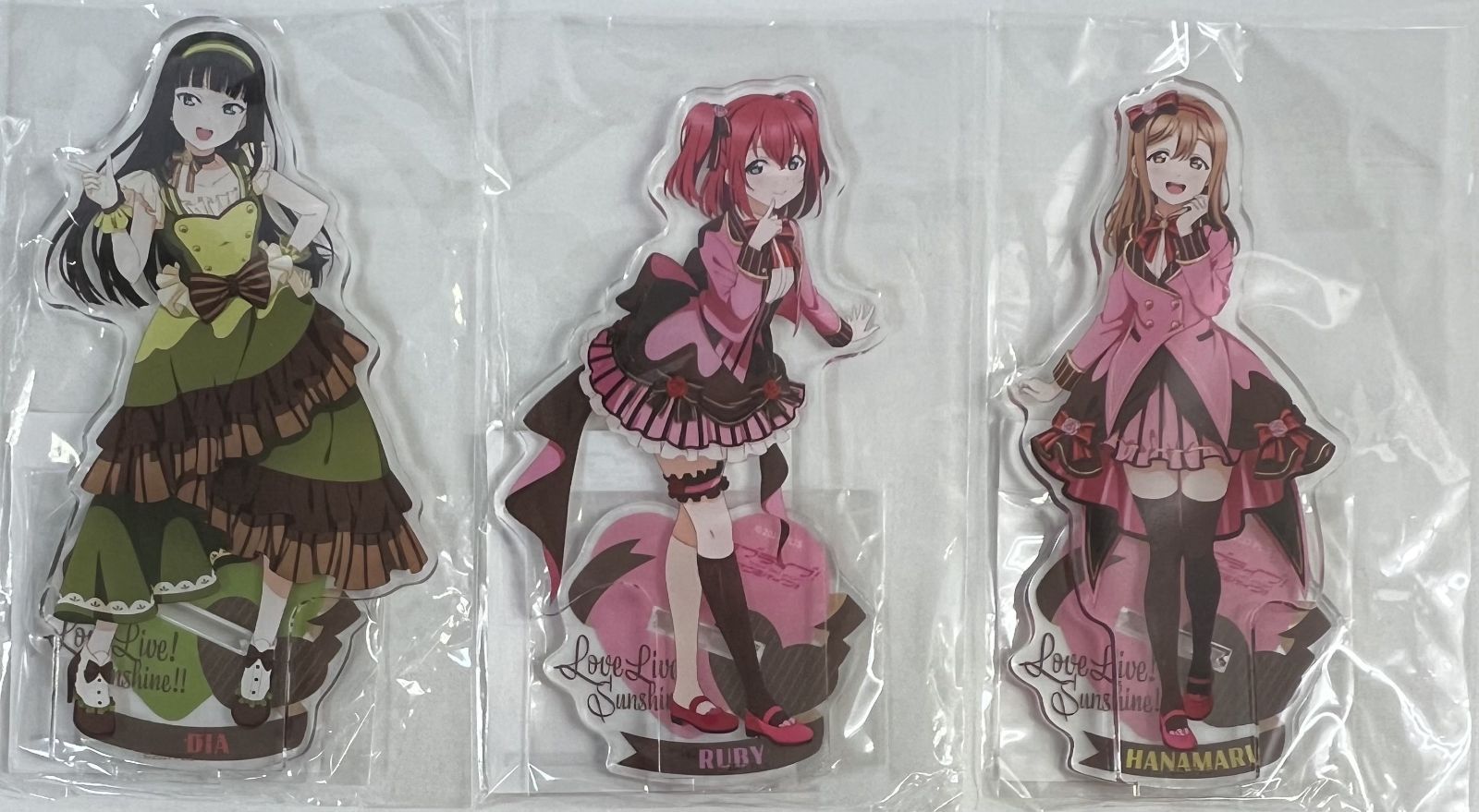 =LOVE　アクリルスタンド 3個セット 新品未開封 未開封 ラブライブ!サンシャイン!! セブンネット限定 アクリル