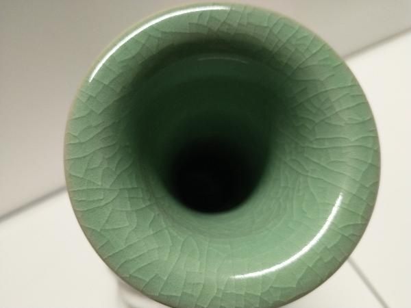 木箱入り☆ 韓国陶器 東谷 青磁 花瓶 高麗磁器【金 正黙 】 - メルカリ