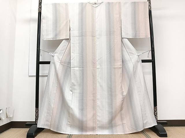 平和屋着物▽本塩沢 単衣 吉祥花文 正絹 逸品 CAAV3779dy